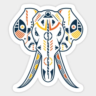 Unique Elephant Head Sticker